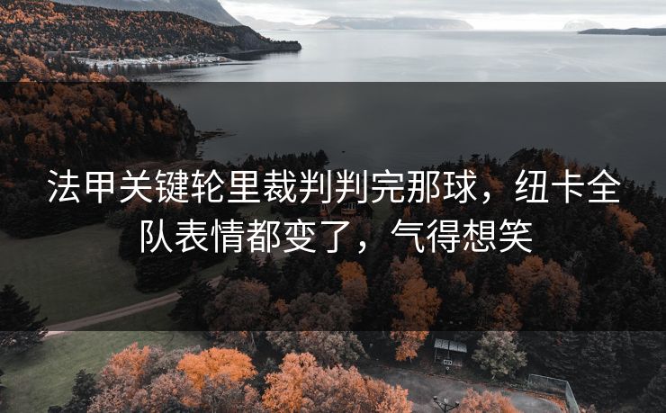 法甲关键轮里裁判判完那球，纽卡全队表情都变了，气得想笑