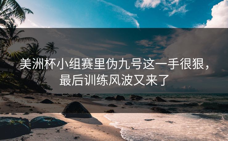 美洲杯小组赛里伪九号这一手很狠，最后训练风波又来了